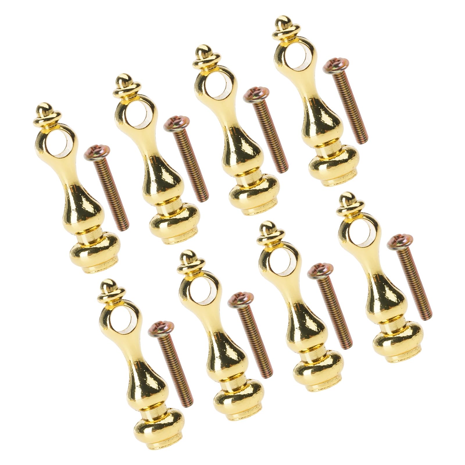 FGDTREE 10pcs Premium Brasses Gallery Rails Connectors Kitchen Club Railings for Unique Kitchen Cabinets and Wine Storage Unit Gold Shelf Brackets