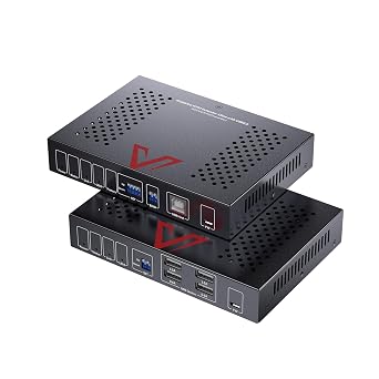 AV Access 4K HDMI KVM Extender with HDMI Loop-Out and USB 2.0, 150m/492ft Over Cat Cable, HDCP 2.3, Audio De-embedding, PoC, IR & RS-232, 4KEX150-KVM