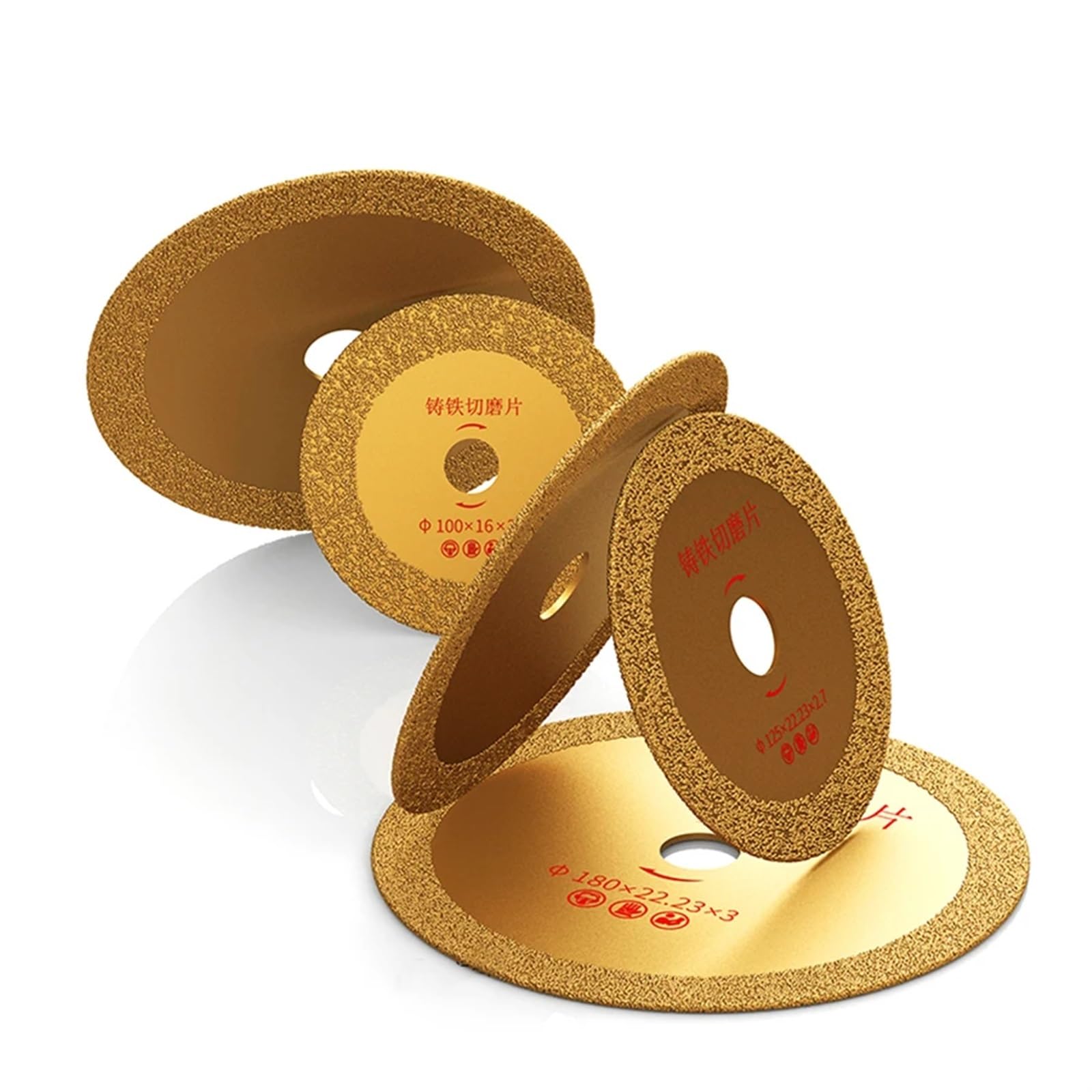 Ostrza tnące z lutowanego żeliwa diamentowego, szlifierka kątowa, ostrze tnące do kamienia, tarcza do metalu, marmurowe ostrza szlifierskie (Flat 100x16(1 szt.)