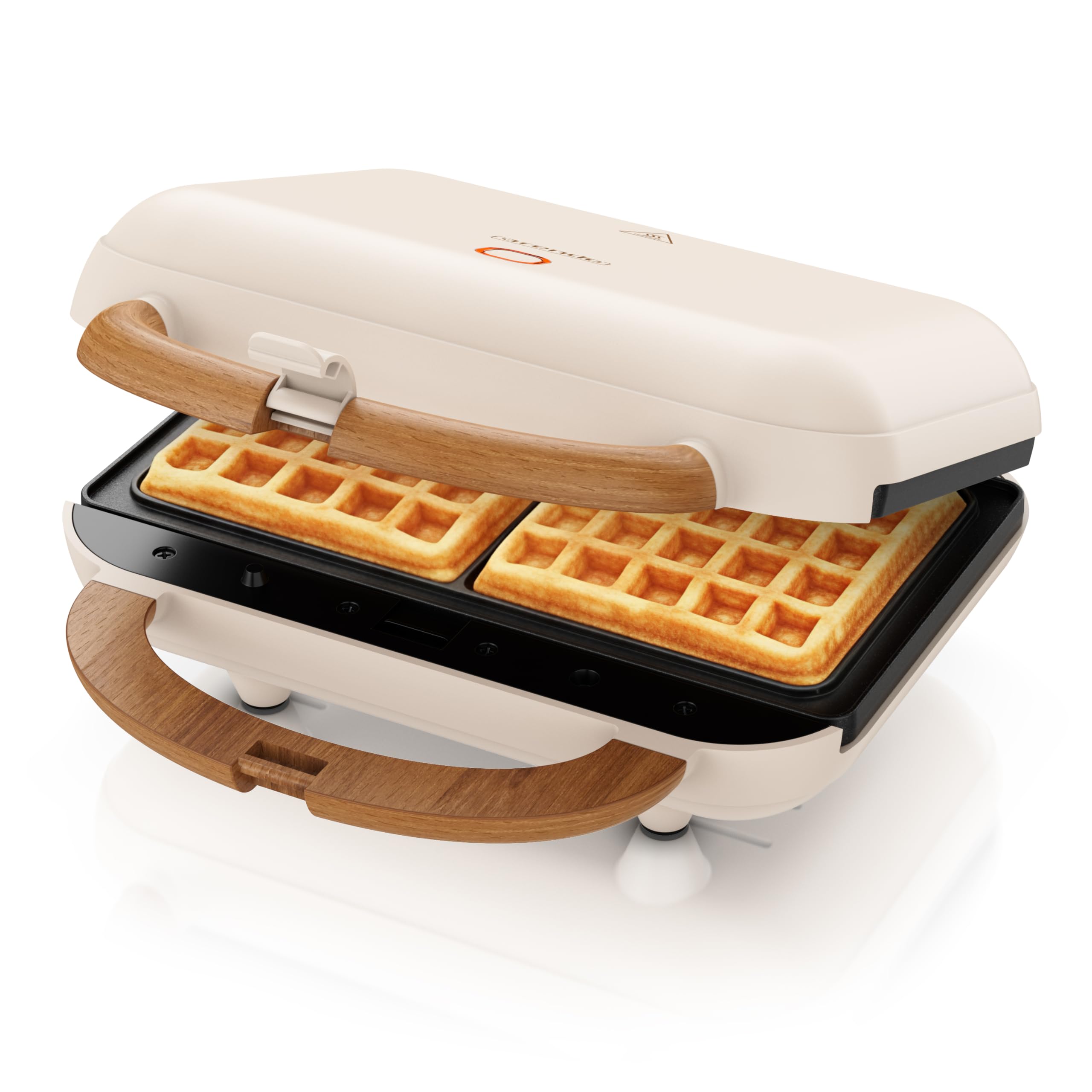 Arendo Sandwichmaker 3in1 Waffeleisen Kontaktgrill mit abnehmbaren Platten 2 Zonen Antihaftbeschichtung BPA frei Temperaturkontrolle