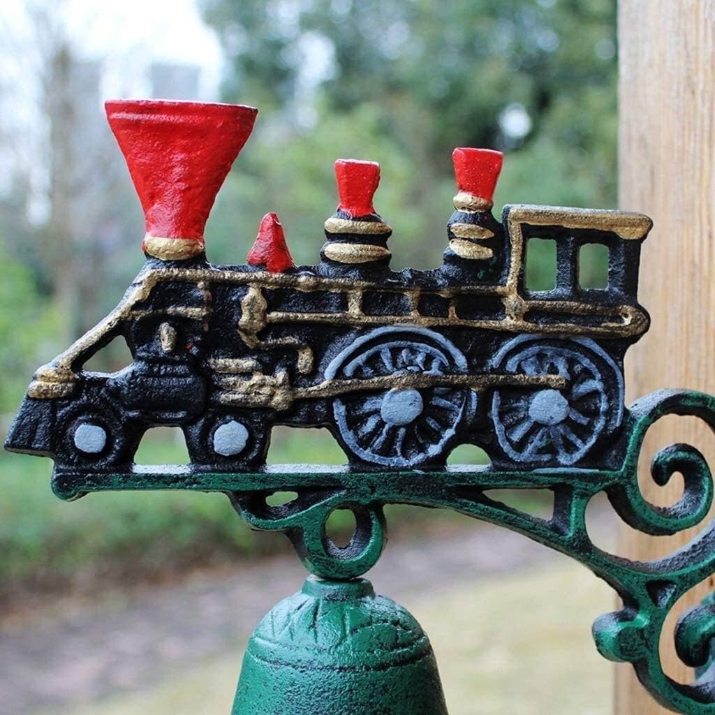 Cast Iron Doorbell, Cast Iron Dinner Bell Outdoor Dinner Bells Made Of Copper Bracket Mounts Bell To Both Indoor Outdoor Wall Surfaces Wrought Iron Doorbell Retro Decorative Wind Chimes Home Garden Cr