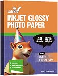 Unikit 4X6 Papier photo Glossy Inkjet 37lb 100 Feuilles Professiona Papier pour imprimantes jet d'encre DYE Encre 135GSM