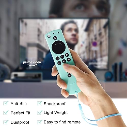Miniatura 4 de 2 Pack Silicone Remote Cover Compatible with Fire TV Stick 4K Alexa Voice Remote Control, Lightweight Anti Slip Shockproof Protective Sleeve (Mint
