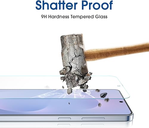 Vista 76 de amFilm OneTouch - Protector de pantalla de alineación automática para Samsung Galaxy S23 de 6.1 pulgadas + protector de lente de cámara, vidrio