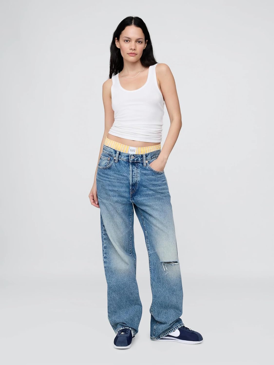 GAP Women's x NBA Soft Poplin Pull-On Lounge Shorts - Image 2