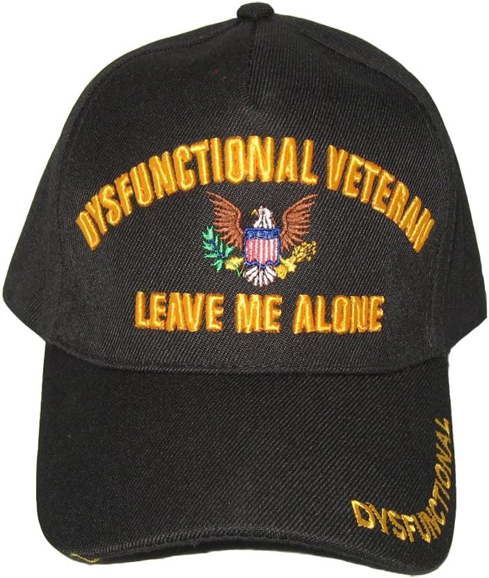 Dysfunctional Veteran Leave Me Alone Cap Black