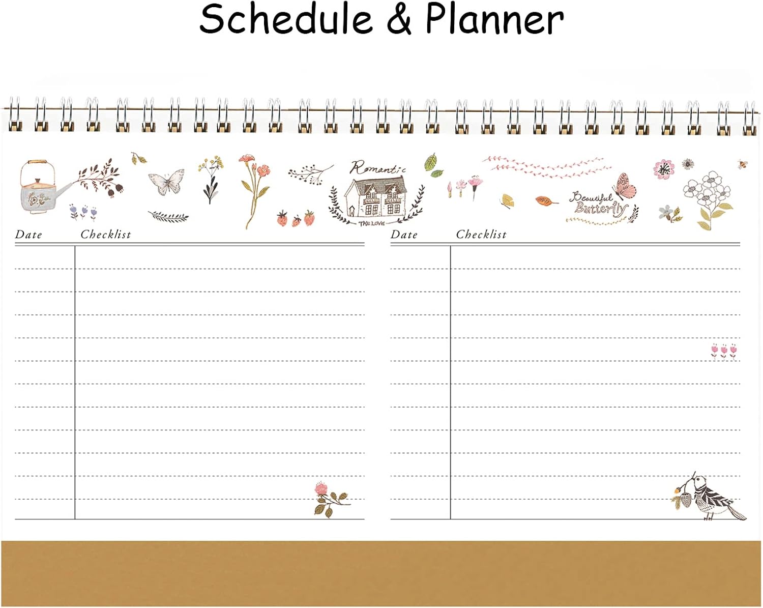 Buy 2023 Desk Calendar Monthly Flip Desktop Planner Calendar Natural