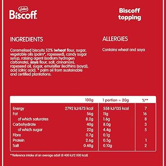 Lotus Biscoff - Spread Topping - Product of Europe (EXP. DATE  DD-MM-YY) - Vegan - Biscoff Cookie Butter Syrup - 2.2lb (Pack of 1) - Non GMO