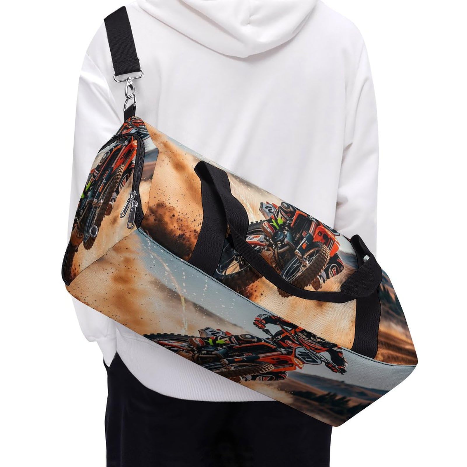 Borsa sportiva da palestra per moto da uomo e donna, impermeabile, grande borsa da viaggio per allenamento