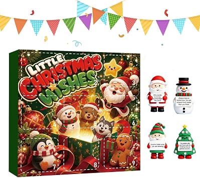 Countdown Christmas 9 Pieces Desk Figures