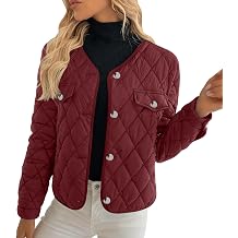 GOHRSHA Womens Button Front Winter Coat Puffer Style Warm Thick Jacket for City Sports and Ski Leisure