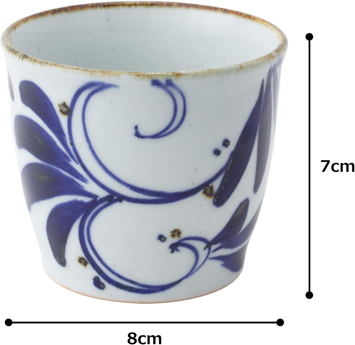 西海陶器(Saikaitoki) Saikai Pottery Hasami Ware 14500 Karakusa Soba Boar Mouth