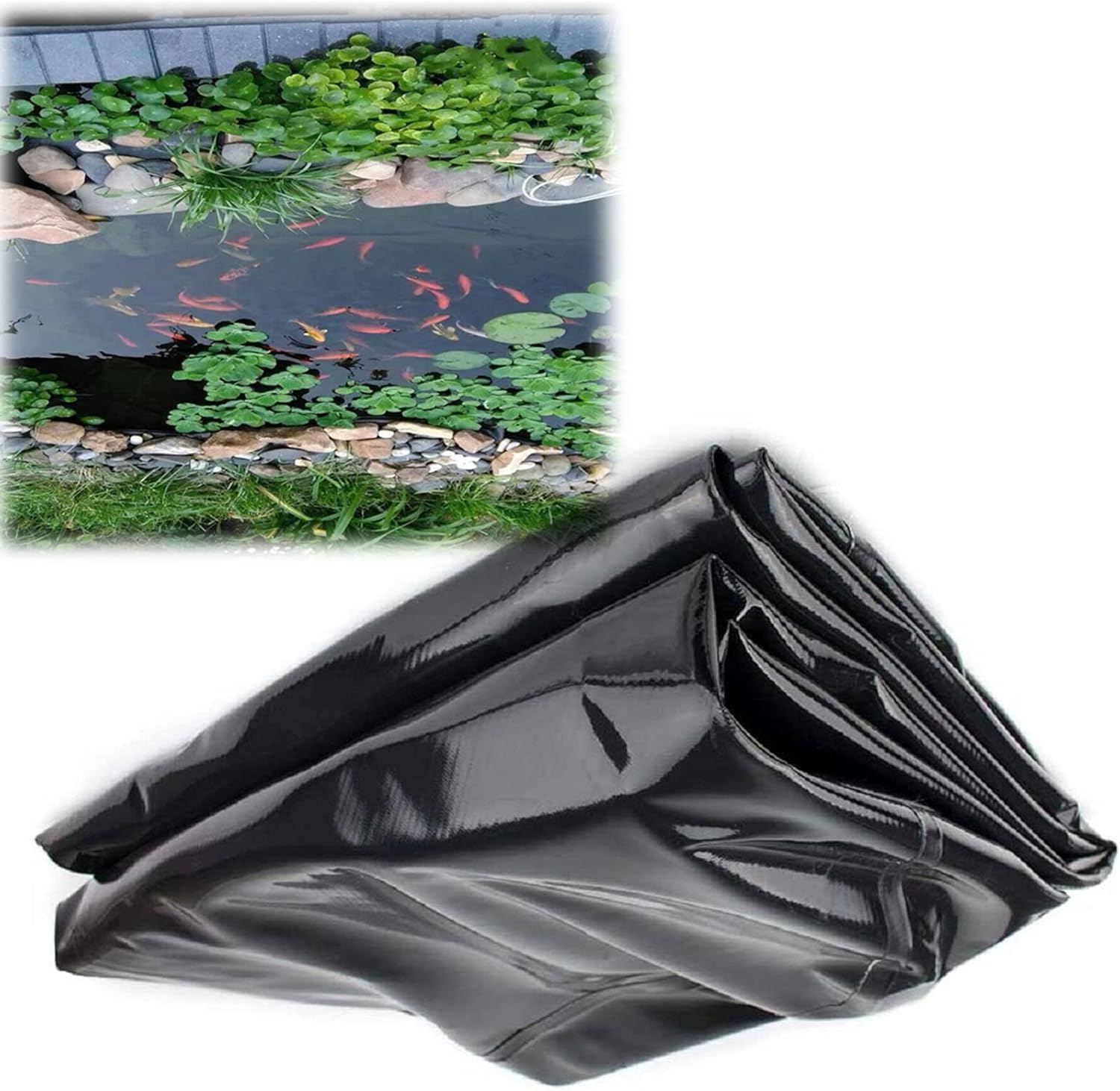 Revêtement d'étang sous-couche libre flexible HDPE pour fontaine 4x4m