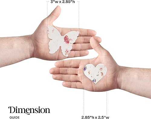 Miniatura 3 de Papel de semillas combinado 24 corazones y 24 mariposas, regalos de flores silvestres escribibles y plantables para mamá este día de San Valentín y