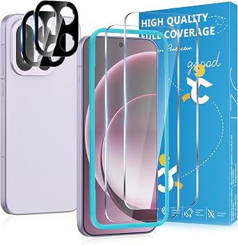 WILLONE 2+2 Pack for OnePlus 15 Screen Protector 6.78 inches with Camera Lens Protector, Case Friendly Tempered Glass Film, Fingerprint Unlock, HD Clear