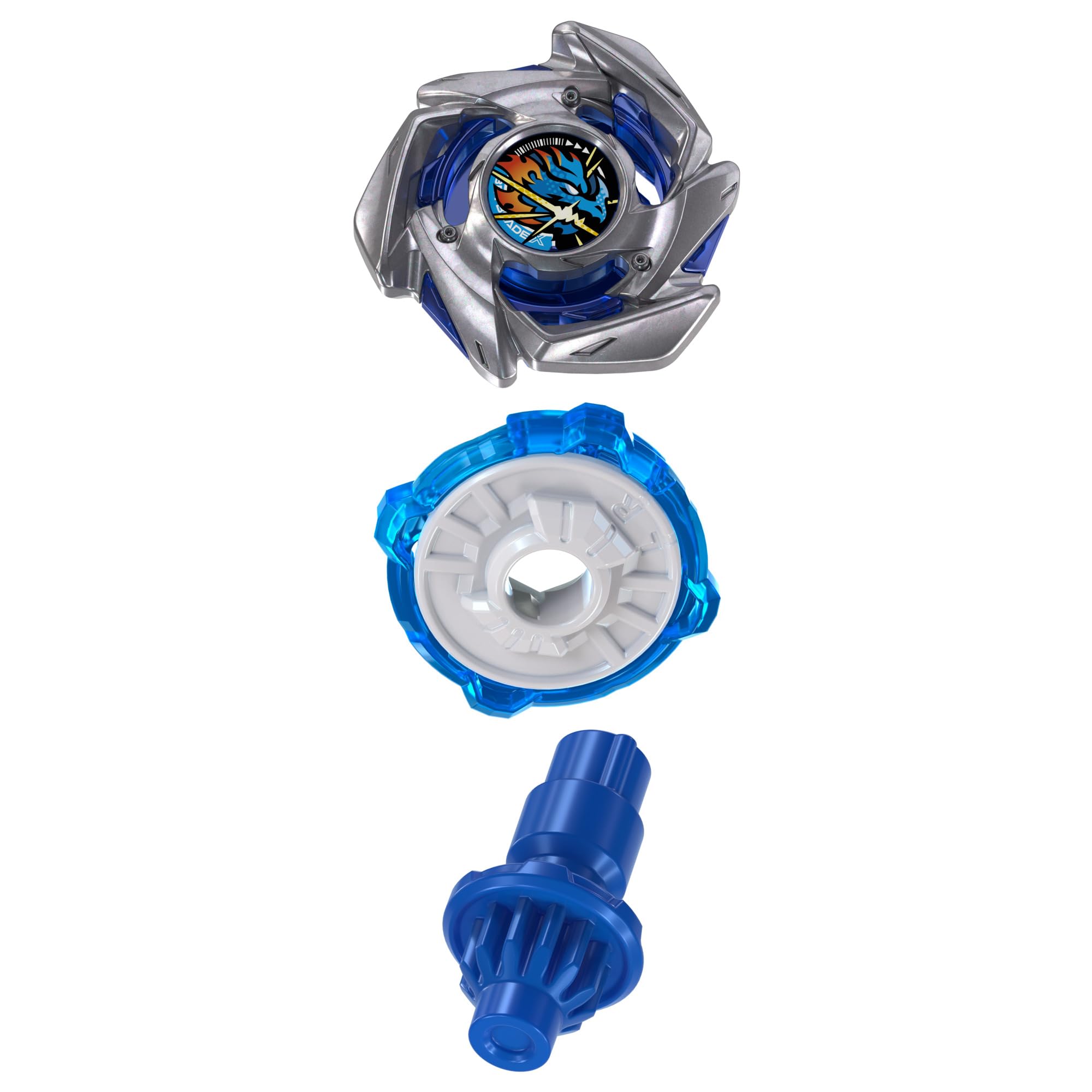 Beyblade X, set Starter Pack Strike Dran 4-50FF BX Infinity con trottola di attacco e lanciatore di Takara Tomy, trottole da combattimento giocattolo, dagli 8 anni in su