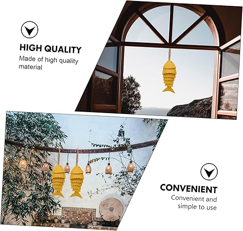 Miniatura 9 de GANAZONO Campanas de viento al aire libre únicas del arte de los pescados Koi del arte del viento para la decoración del jardín