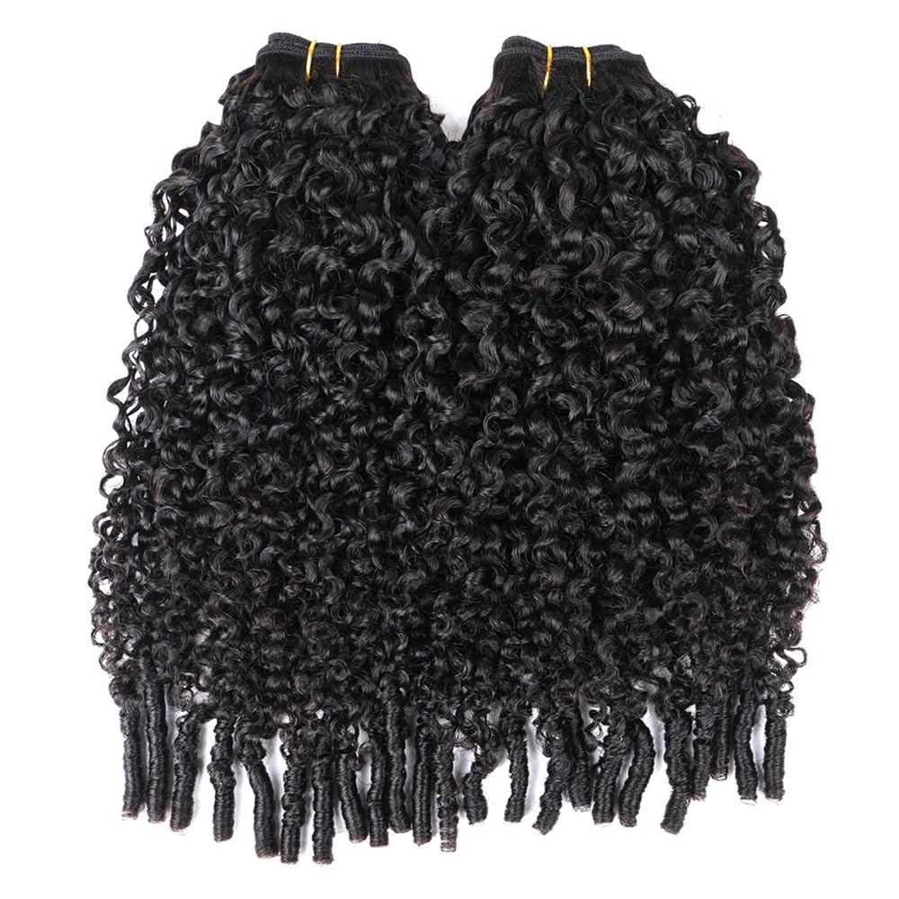 Extensiones de cabello humano rizado birmano con clip 3C4A, extensiones de cabello humano con clip de encaje 3C4A, 7 unidades, 4.23 onzas/juego, pinzas clásicas en espiral, extensiones de cabello 4