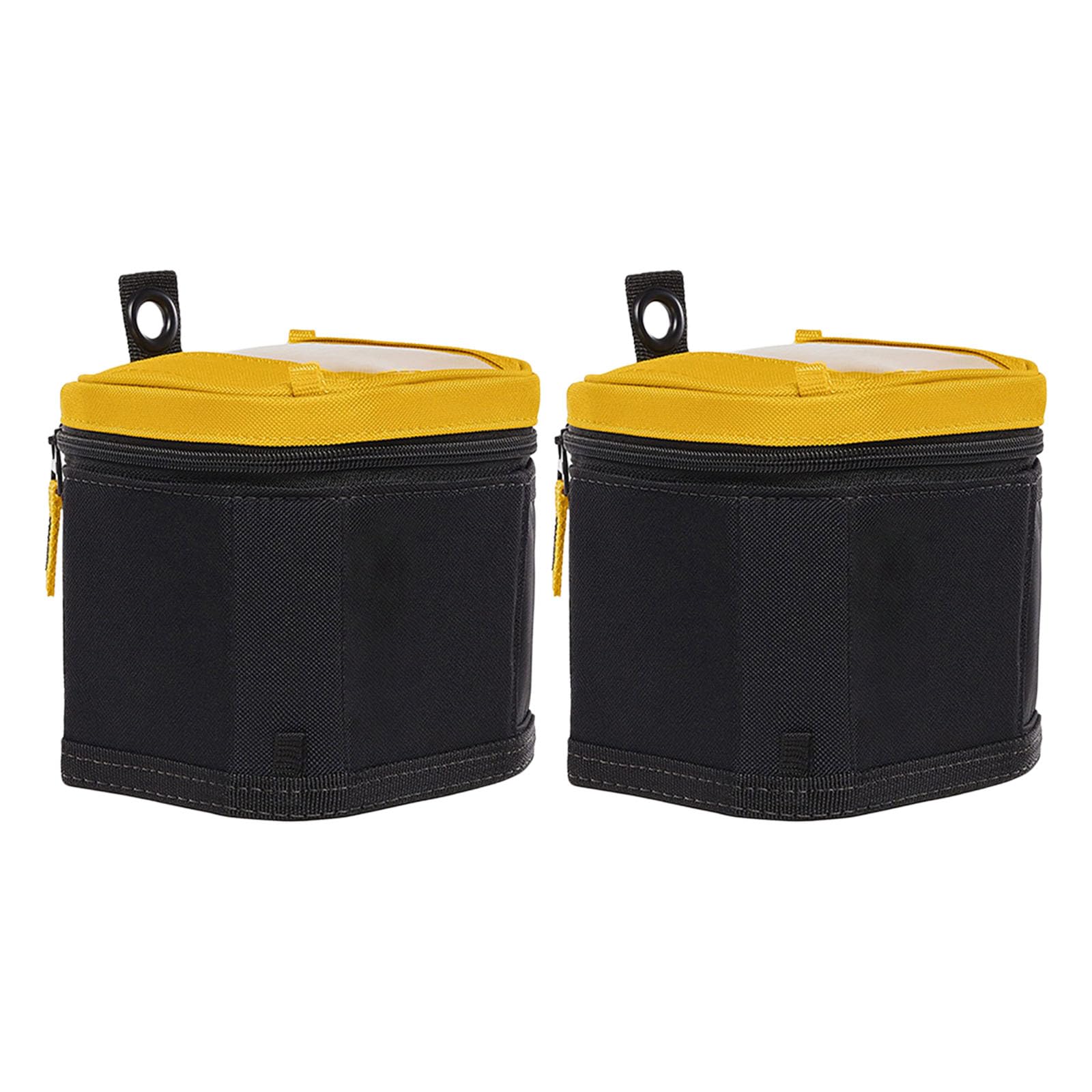 Werkzeug Zubehörtaschen mit Reißverschluss, 2er Pack, strukturiertes 600D Oxford Gewebe, Organisation von Heimwerkerbedarf für Schrauben, Bits, Garage, Arbeitsbereiche, Kleinteiletasche, Bit