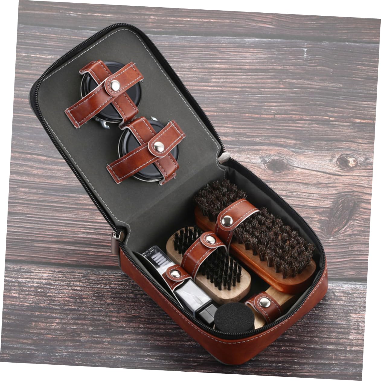 Beaupretty 9piezas Betún para Zapatos Cepillo De Limpieza y Cepillo Portátil Herramienta para Lustrar Zapatos Adecuado para Hombre y Mujer