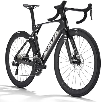SAVADECK 2026 Blade R7 Full Carbon Road Bike, Carbon Fiber Frame Racing Bicycle with Shimano R7170 24S Groupset, Hydraulic Disc Brakes, Ultra-Light Carbon Bike for Adults
