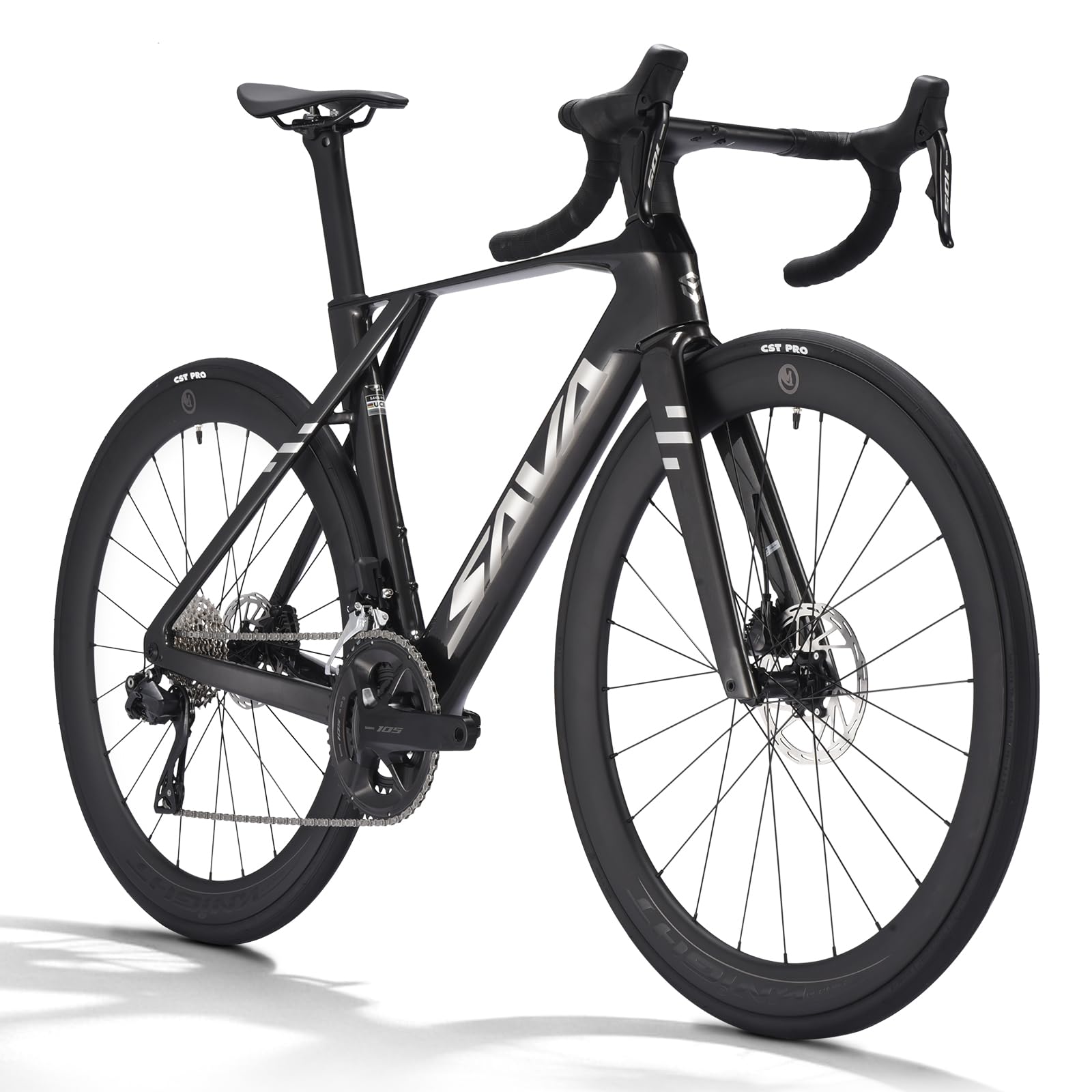 SAVADECK 2026 Blade R7 Full Carbon Road Bike, Carbon Fiber Frame Racing Bicycle with Shimano R7170 24S Groupset, Hydraulic Disc Brakes, Ultra-Light Carbon Bike for Adults