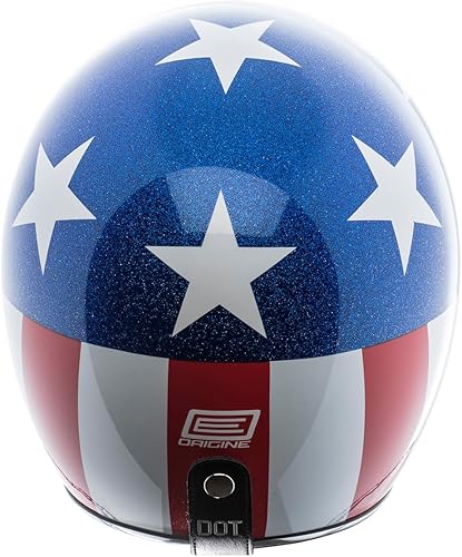 Miniatura 3 de Torc T-50 - Casco de capitán de cara abierta retro (blanco brillante, grande)