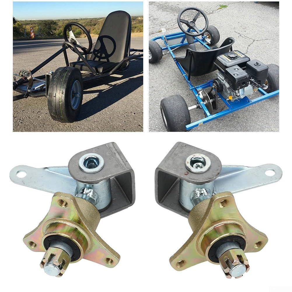 Stahllegierung Vorderradnaben Paar für Quad Go für kart 78mm