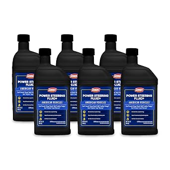 GUMOUT Power Steering Fluid+ for Ford/Lincoln/Chevy/GMC and Other American Vehicles | 32 Fl. oz. 6-Pack