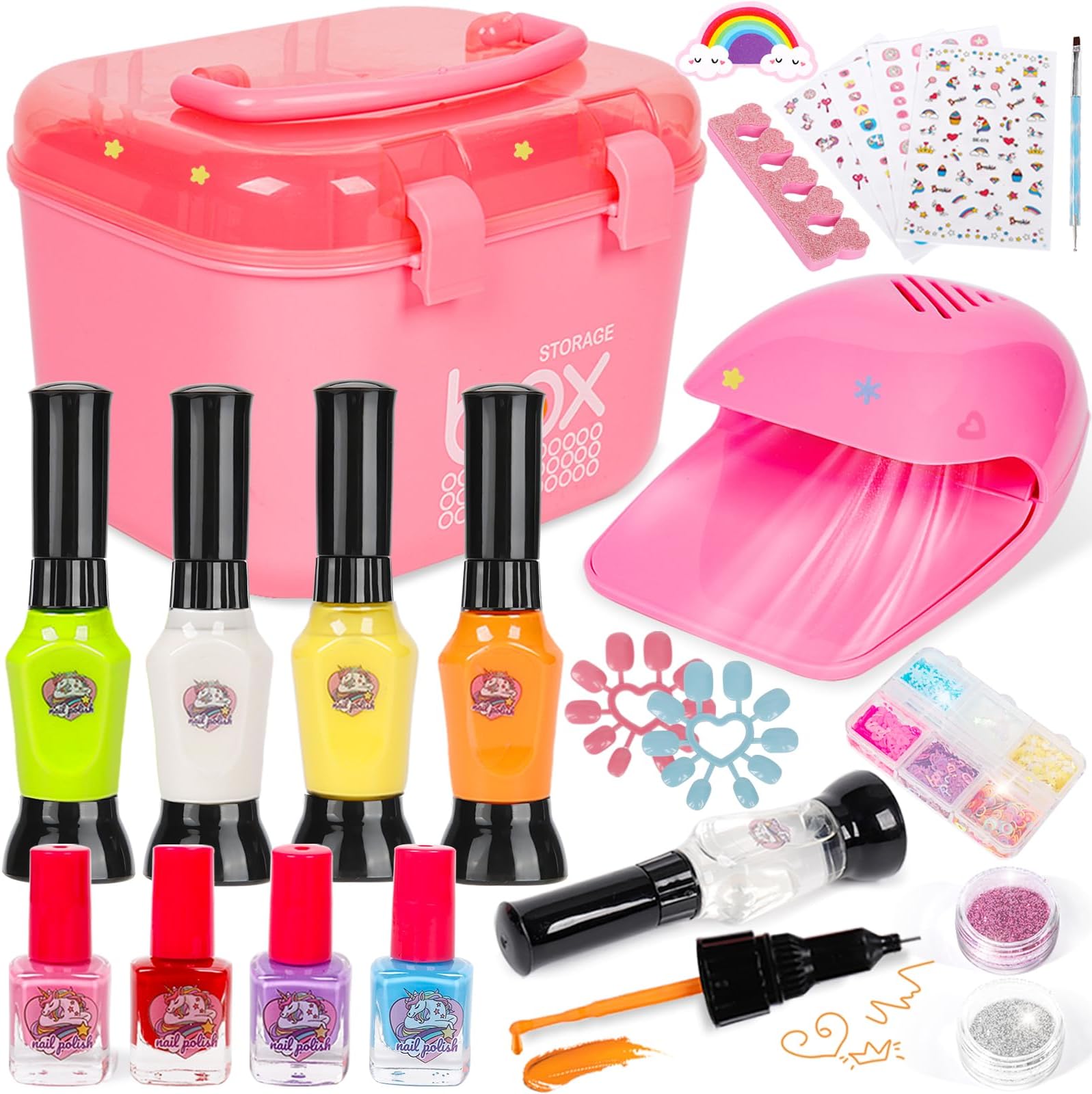 Tomons Kids Nail Polish Set for Girls Nail DryerNail Art
