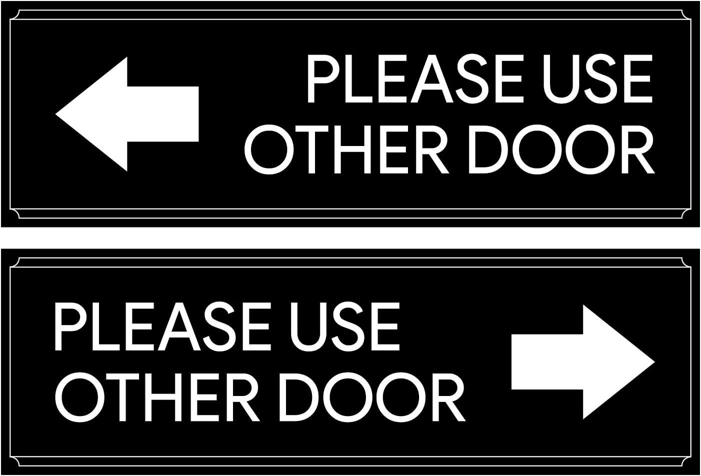 Please Use Other Door Sticker Decal Set - Self Adhesive, Peel-Off, for Offices, Stores, Businesses