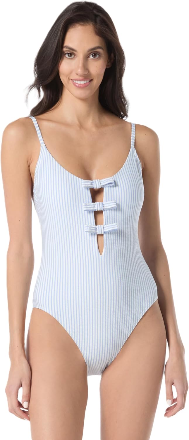 kate spade new york Women's Triple Tie One Piece Swimsuit