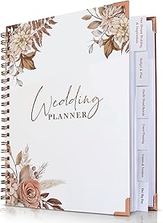 Wedding Planner for Bride,Wedding Planning Book and Organizer,Wedding Binder Book with Pockets,Perfect Engagement Gifts for Newly Enaged Couples (Autumn)