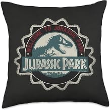 Jurassic Park Welcome to Jurassic Park Throw Pillow