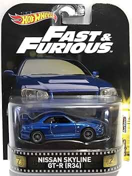 ホットウィール 日産 スカイライン GT-R R34 ブルー ドバイ ホットウィール 日産 スカイライン GT-R R34 ブルー ドバイ