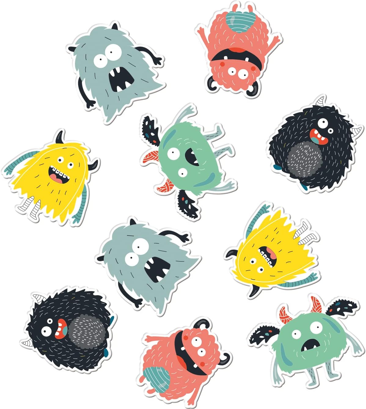 Folat Monster Bash XL Table Confetti Pack of 45 Multi-Coloured 68324