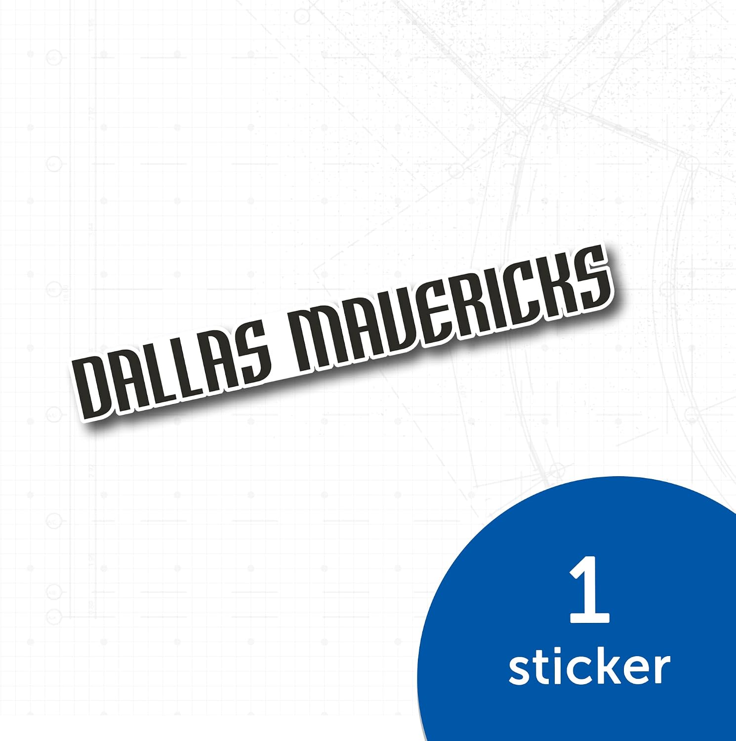 Desert Cactus Dallas Mavericks Sticker NBA Officially Licensed Vinyl Decal Laptop Water Bottle Car Scrapbook (Individual 4)