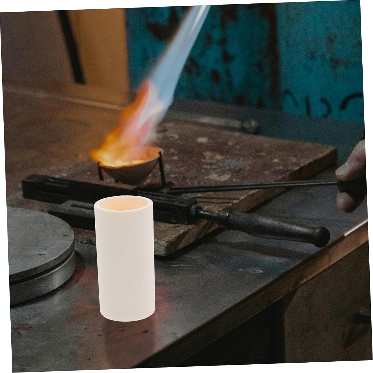 Hohopeti Ceramic Crucibles Alumina Lab Utensils for Melting and Scientific Research and High-Alumina Containers for Laboratory Use