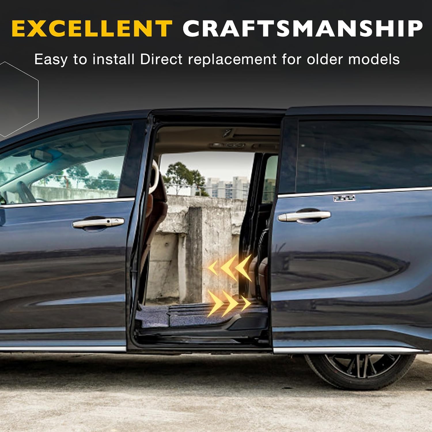 Left & Right Power Sliding Door Cable Kit W/O Motor Fit for Honda Odyssey 2005-2010, Sliding Door Cable Replace# 72010-SHJ-A21 Driver Side, 72673-SHJ-A21 Passenger Side