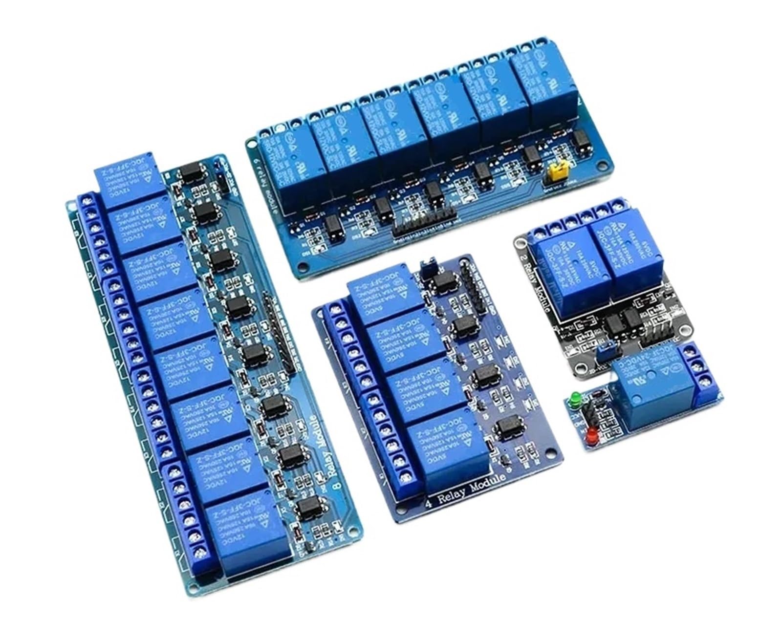 Modulo relè 5V 12V 24V con Uscita relè accoppiatore Ottico 1 2 4 6 8 Modulo relè 16 Vie for Il Controllo dell'attrezzatura(5V,8 Way)