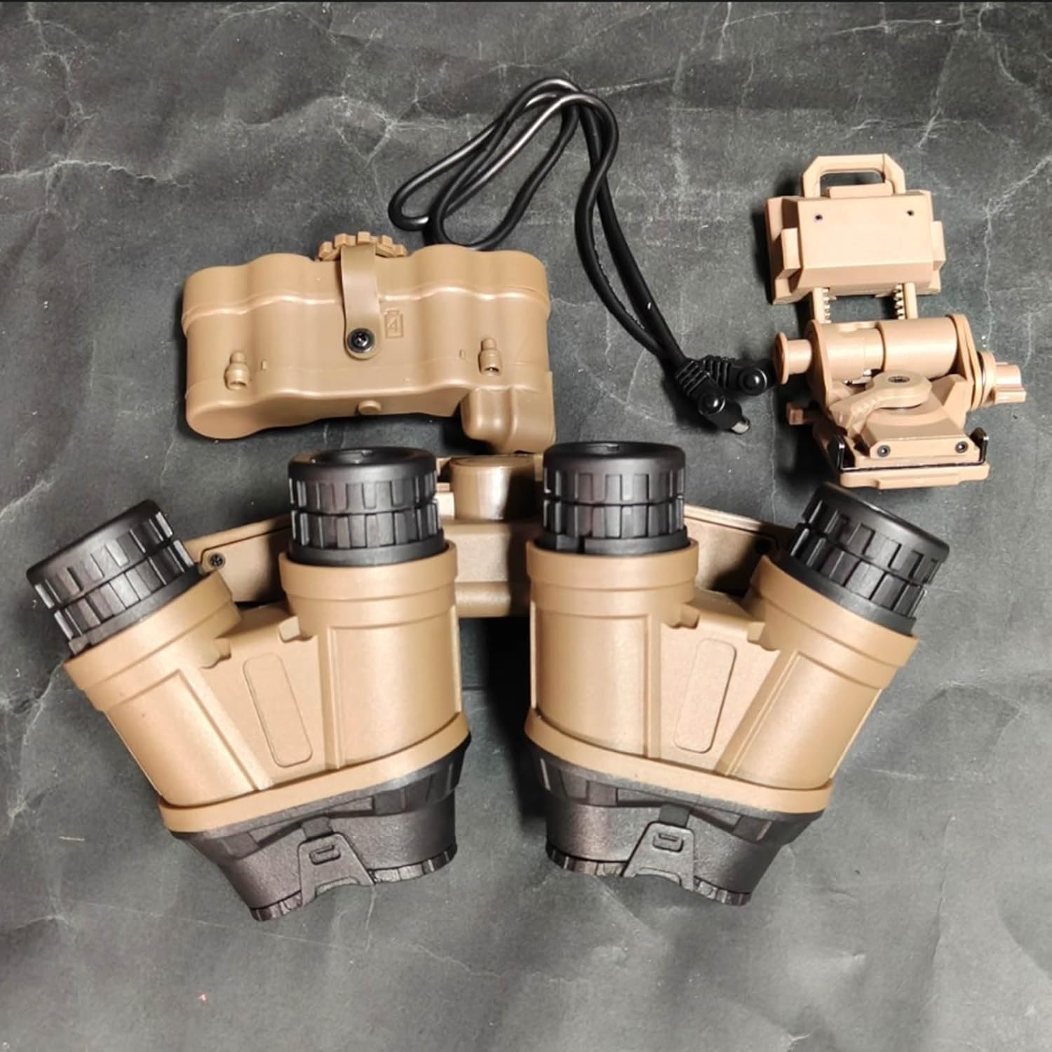 Tactical High-Cut Helmet Set with Flashlight Clip Goggles Face Mask Noise Reduction Headset for Airsoft Paintball Cosplay