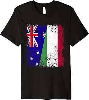 Australia Hungary Half Flag Australian Hungarian Roots Premium T-Shirt