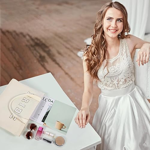 Miniatura 6 de Sweetude Bolsa de lona para novia, con cremallera, regalo de novia, bolsa de maquillaje, regalos de despedida de soltera, despedida de soltera,
