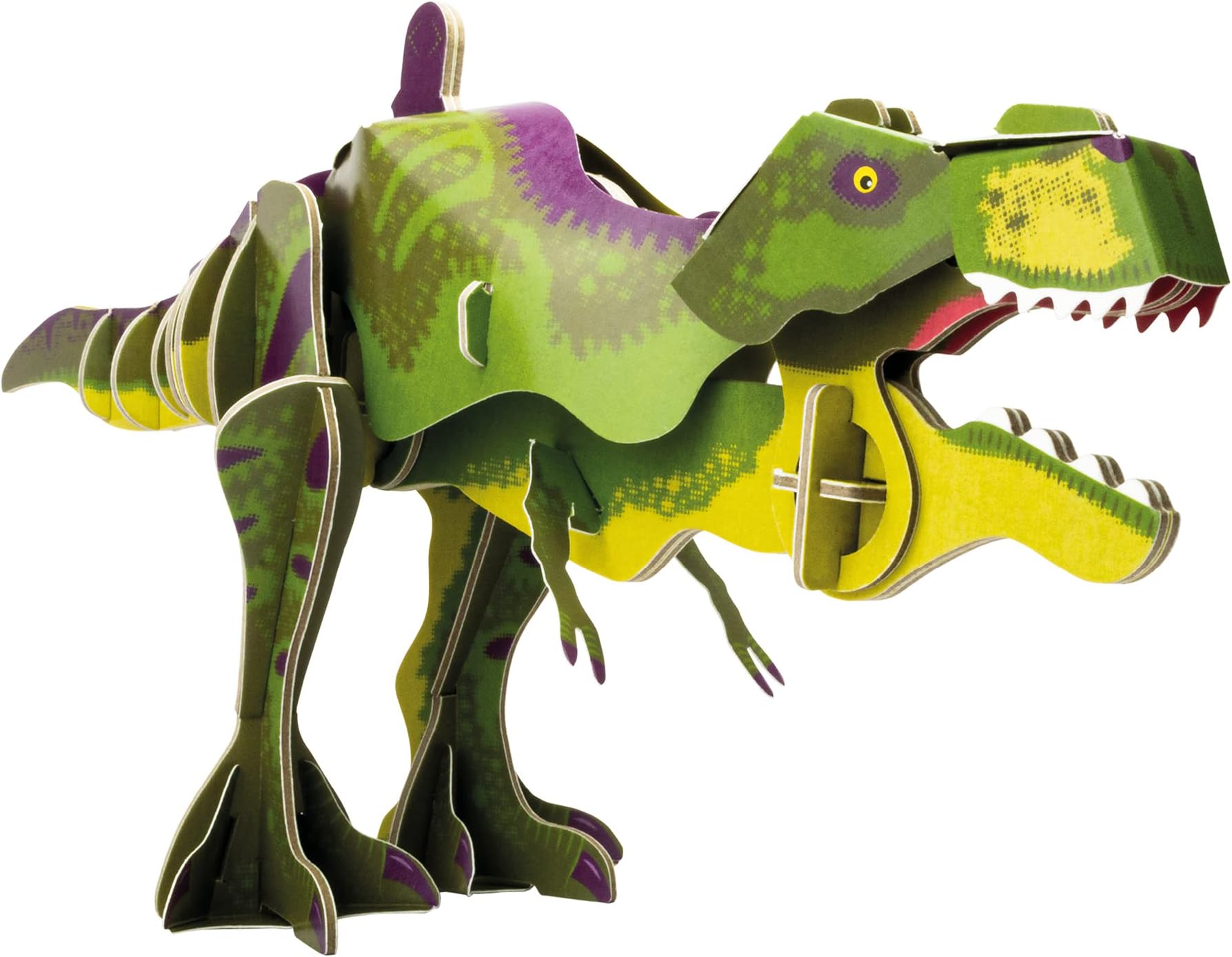 Build Your Own T-Rex Dinosaur - Moving Head and Jaw Closing Action - Cardboard Craft Kit - Ages 8+