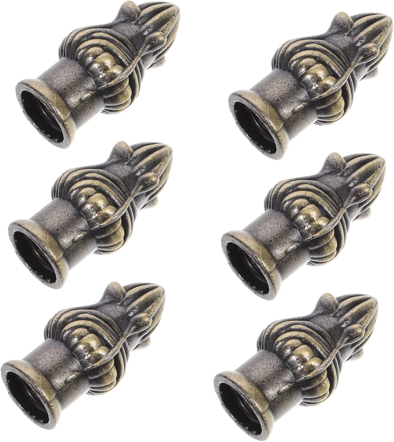 UPKOCH 6pcs Antique Bronze Lamp Finials Vintage Knobs for Lampshades Decorative Finial Caps for Table and Floor Lamps Resistant Lighting Accessories