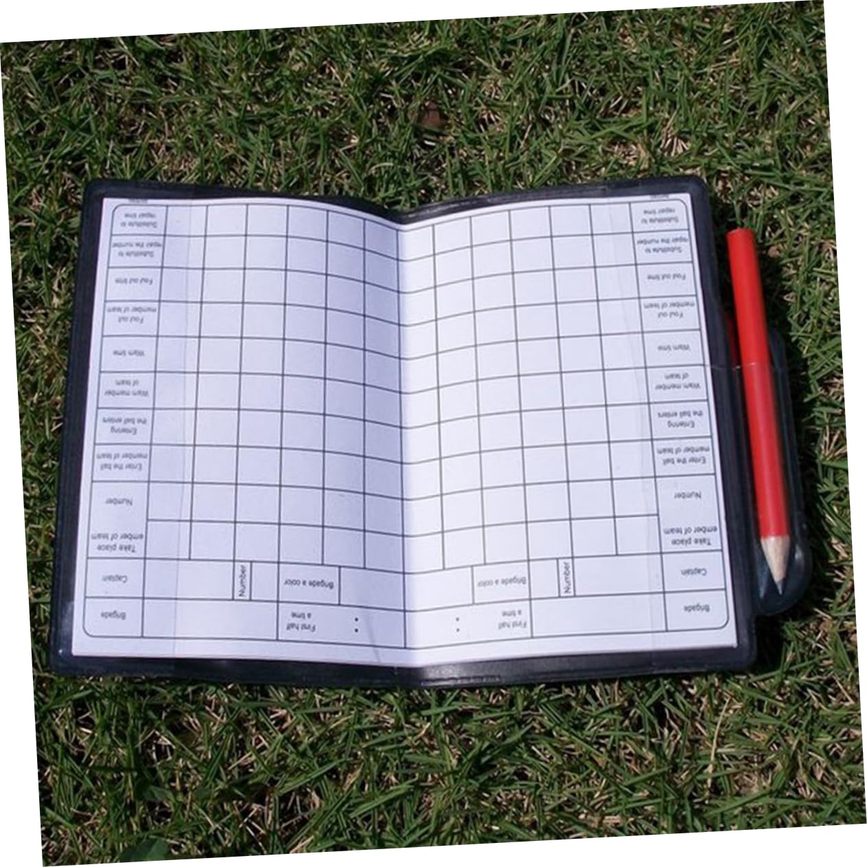 Toyvian Tarjetas de Árbitro Multifuncionales Kit de Árbitro Amarillas Lápiz y Cuaderno Fútbol Baloncesto y Otros