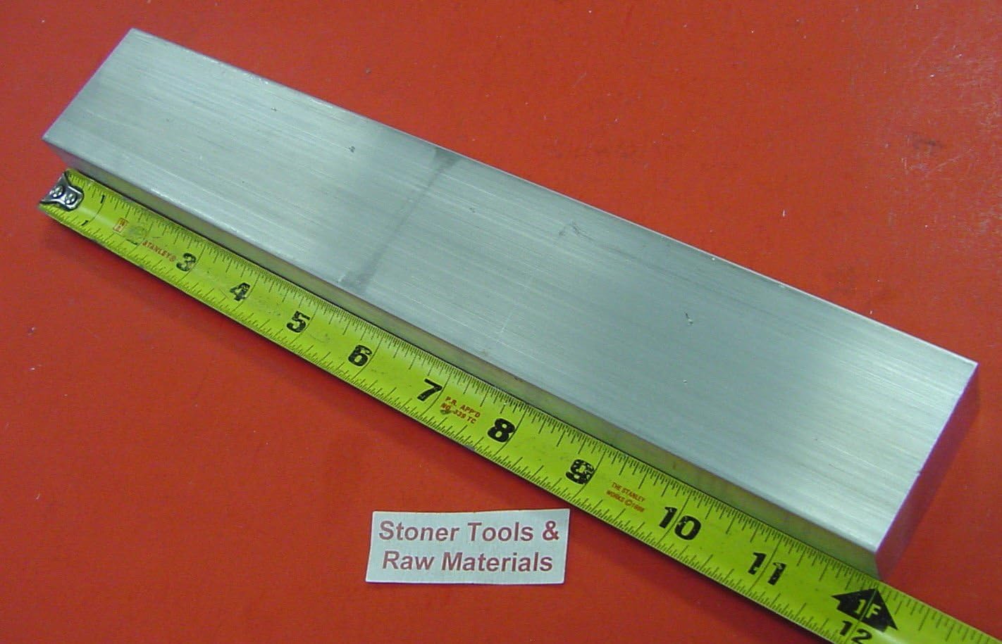 1" X 2" Aluminum 6061 Flat BAR 12" Long +.07"/-0 Solid T6511 Extruded New Mill Stock. This is Extruded bar not Sanded or Polished and May Have Scratches from handling
