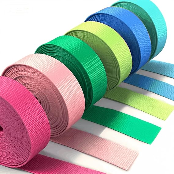 30 Rolls Nylon Webbing 1 Inch, 148 Yards Heavy Duty Strap for Backpack, Bag, Pet Collar, Lawn Chair, Climbing, DIY Crafts, 30 Colors