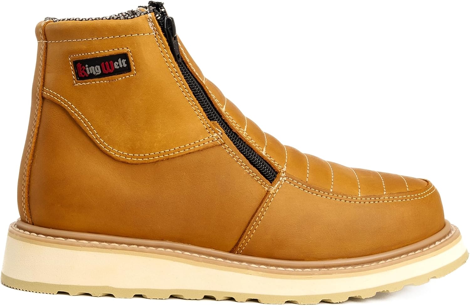 King Welt Ultra Flex 6" 339 Zipper Double Density Lightweight Men Work Boots