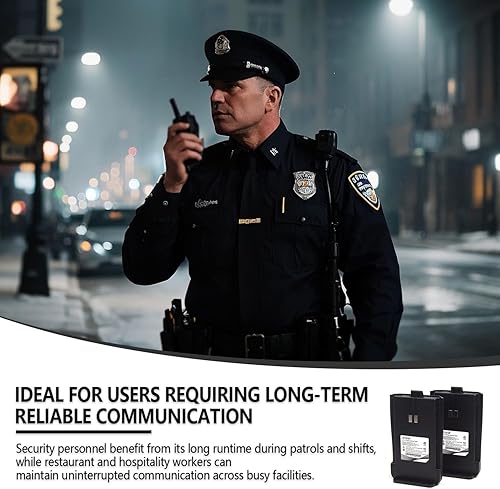 Miniatura 5 de Paquete de 5 baterías de iones de litio de 3.7 V 1000 mAh de repuesto para Retevis RT21, TYT TC-80 T5 Radios bidireccionales Walkie Talkies batería